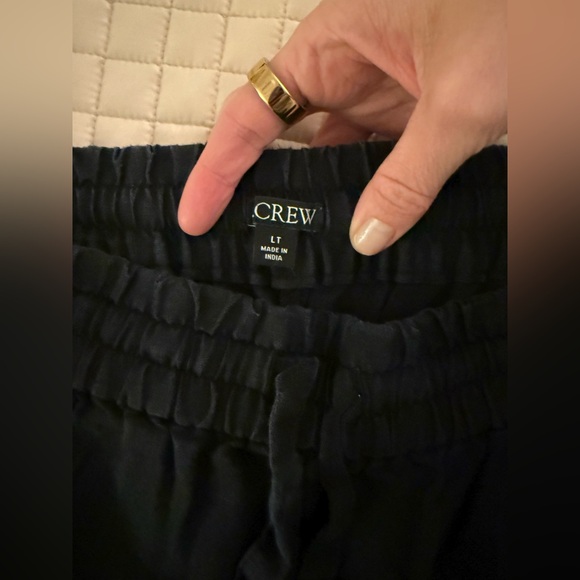 J Crew black linen Wide-Leg Pants - Picture 2 of 3